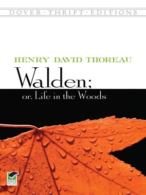 cover image of Walden; Or, Life in the Woods